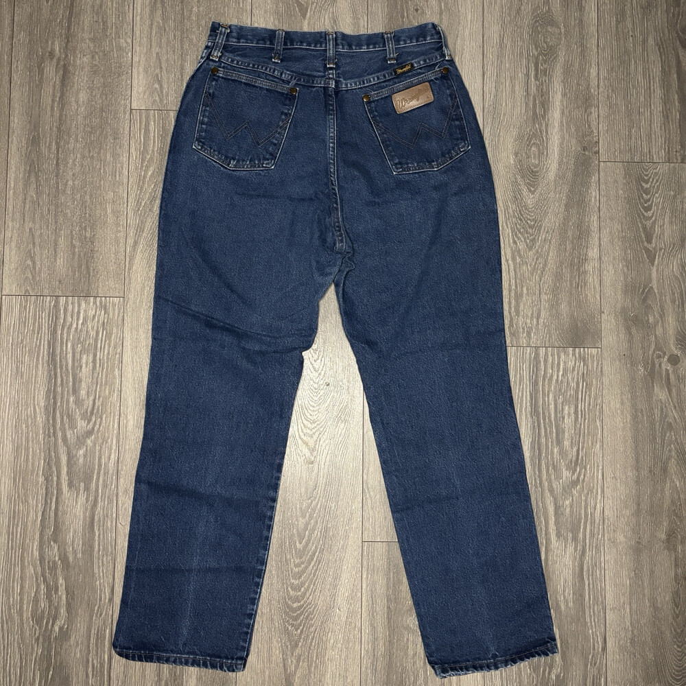 Vintage Wrangler Denim Straight Cowboy Cut Jeans 28x30 Made in USA 13MWZ  A